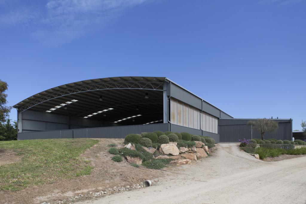 Indoor dressage arena