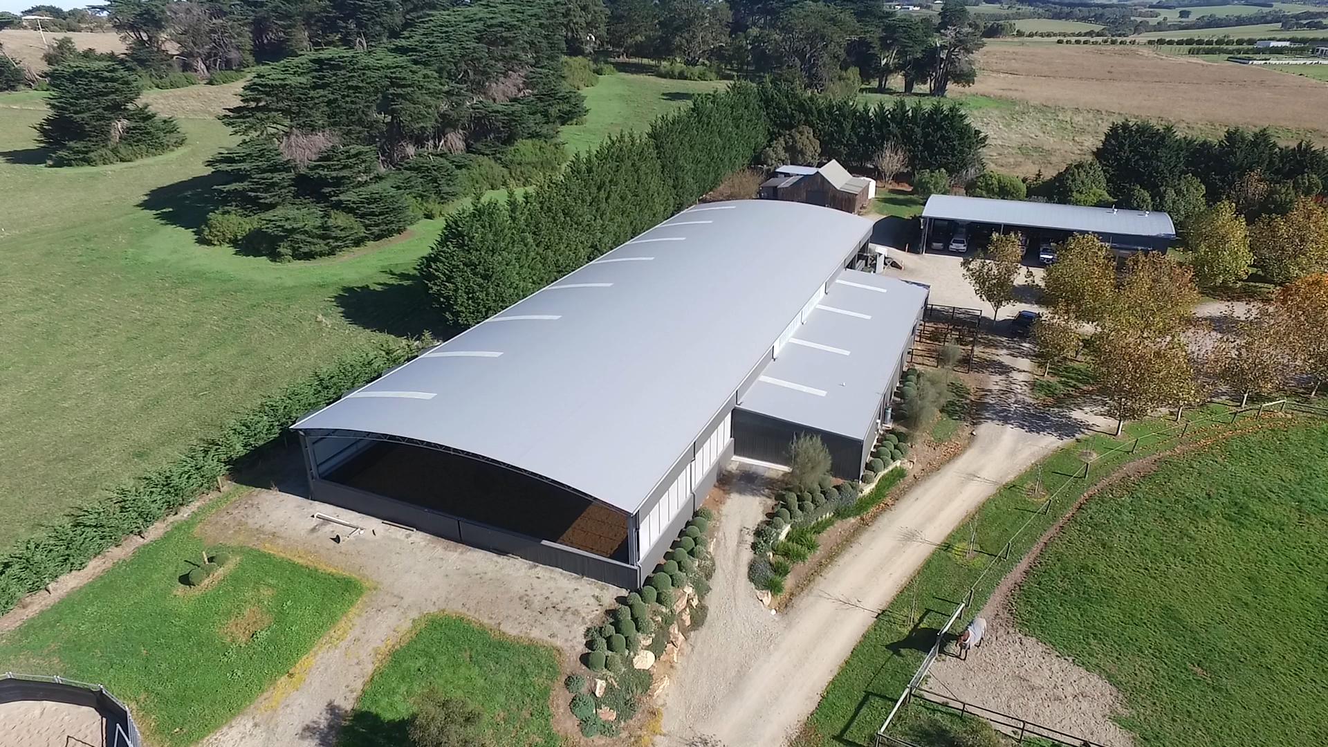 curved roof indoor arena 