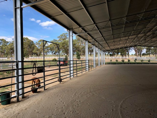 Indoor dressage arena