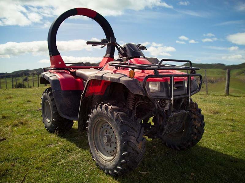 quad bike with roll bar 