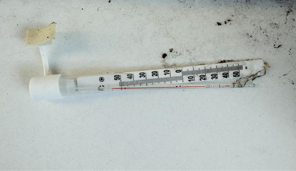 Broken thermometer