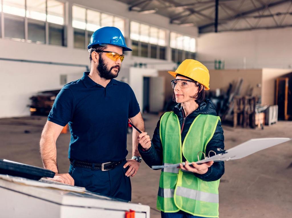 Project managers on site