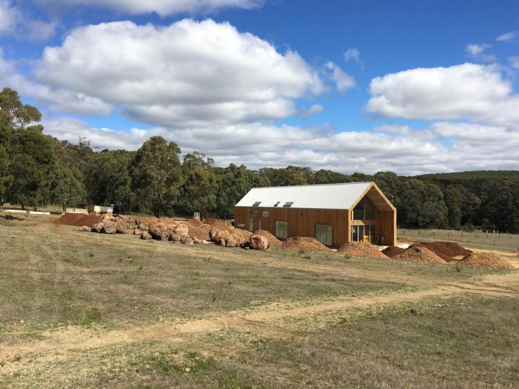 timber clad houses