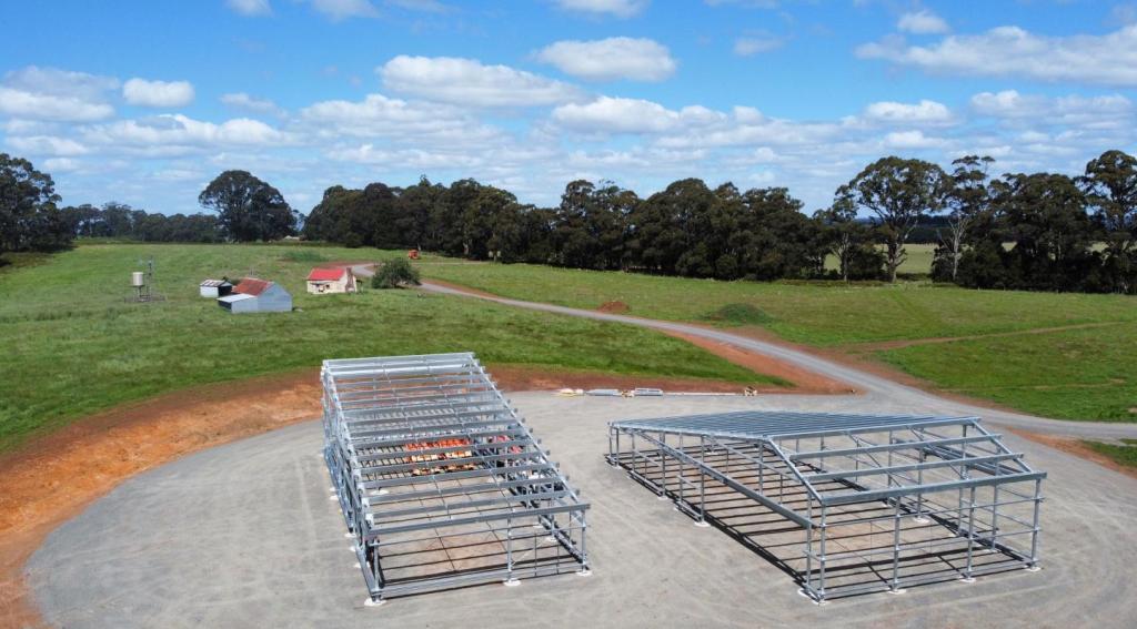 Steel framed shed house