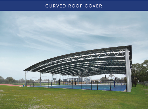 curved roof steel cover 