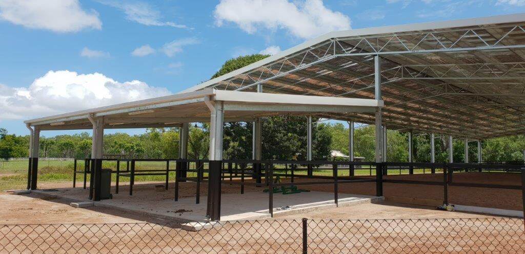 Indoor dressage arena