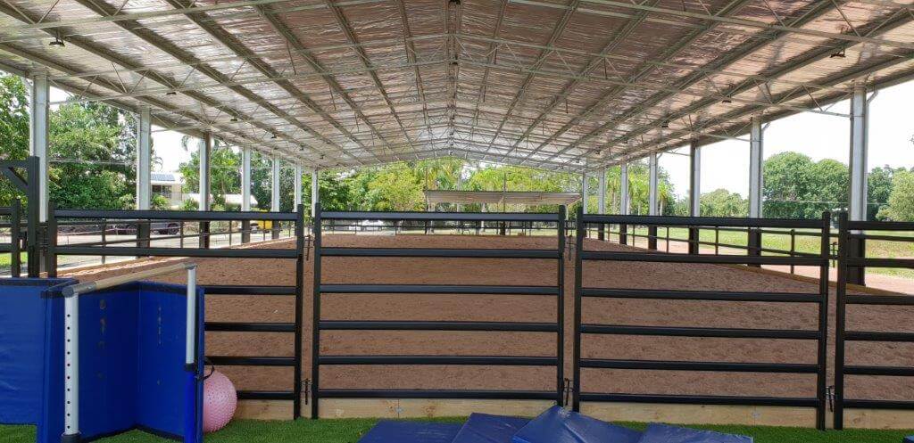 Indoor dressage arena