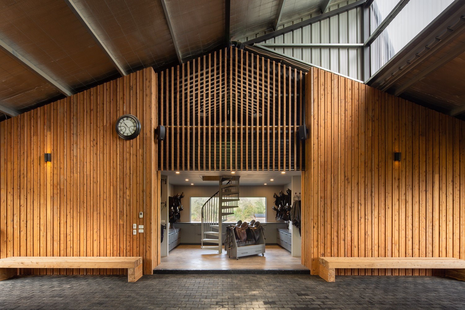 architectural stable interior 