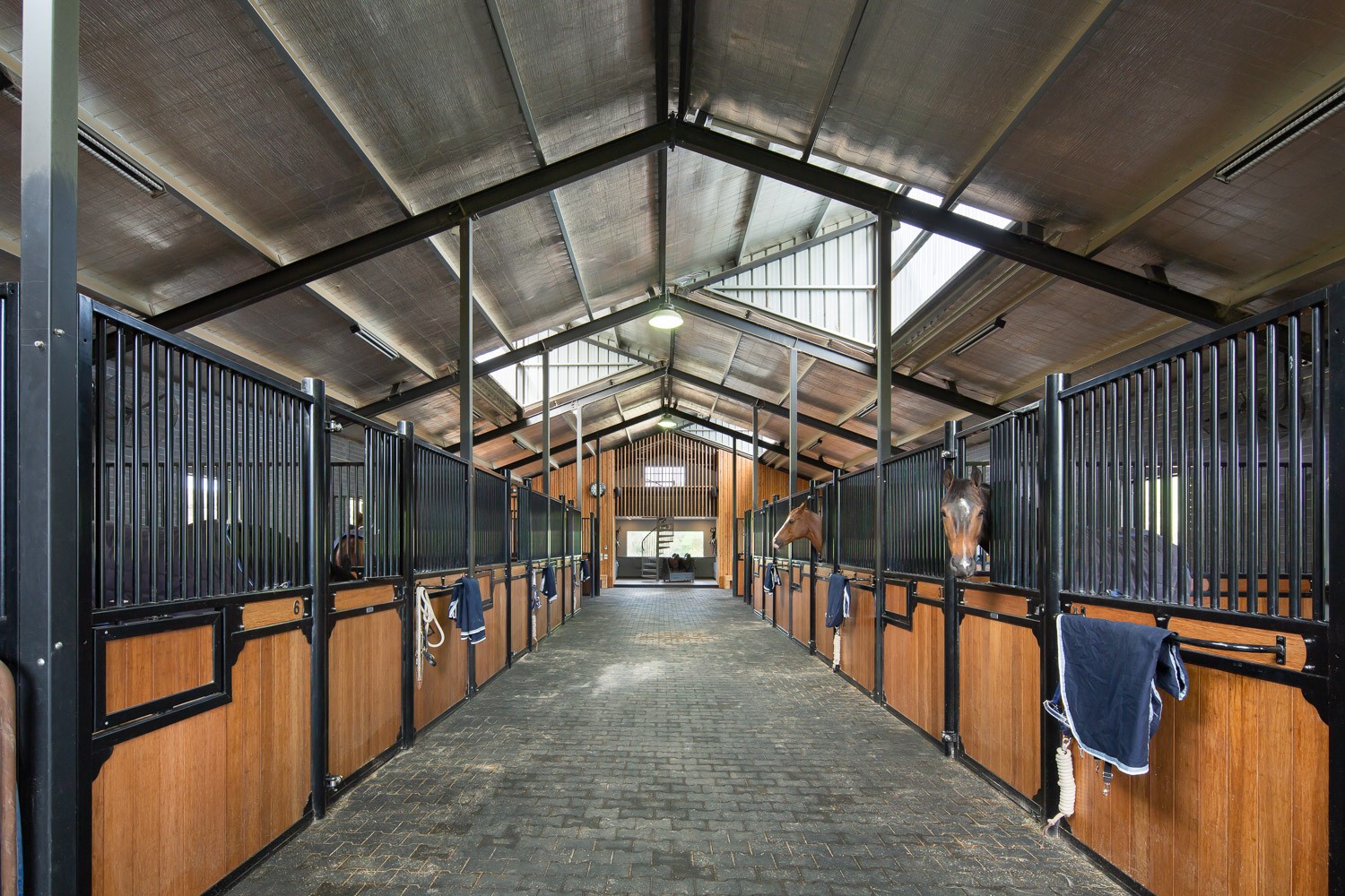 Custom stable interior 