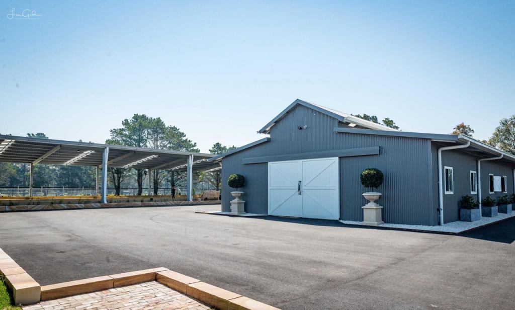 indoor arena and stable complex