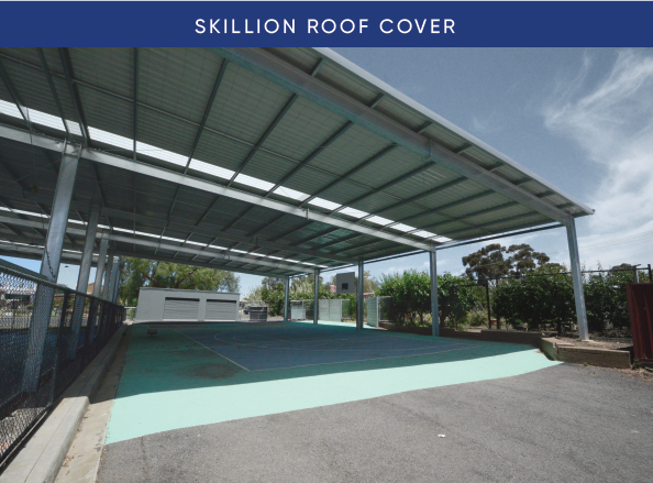 skillion roof steel cover 