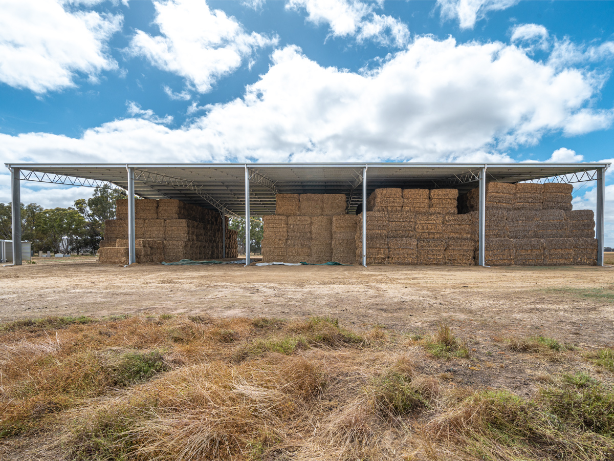 Bruce Ross hay shed