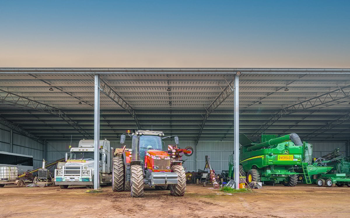 Charles Edmondston machinery shed