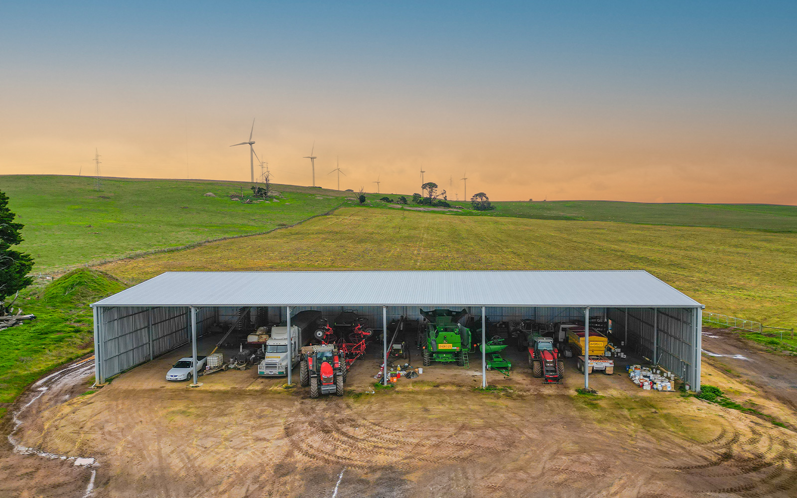 Charles Edmondston machinery shed