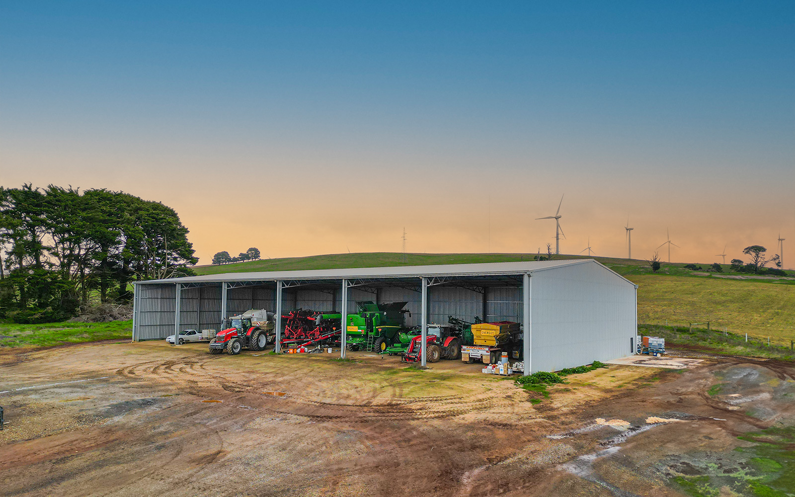 Charles Edmondston machinery shed