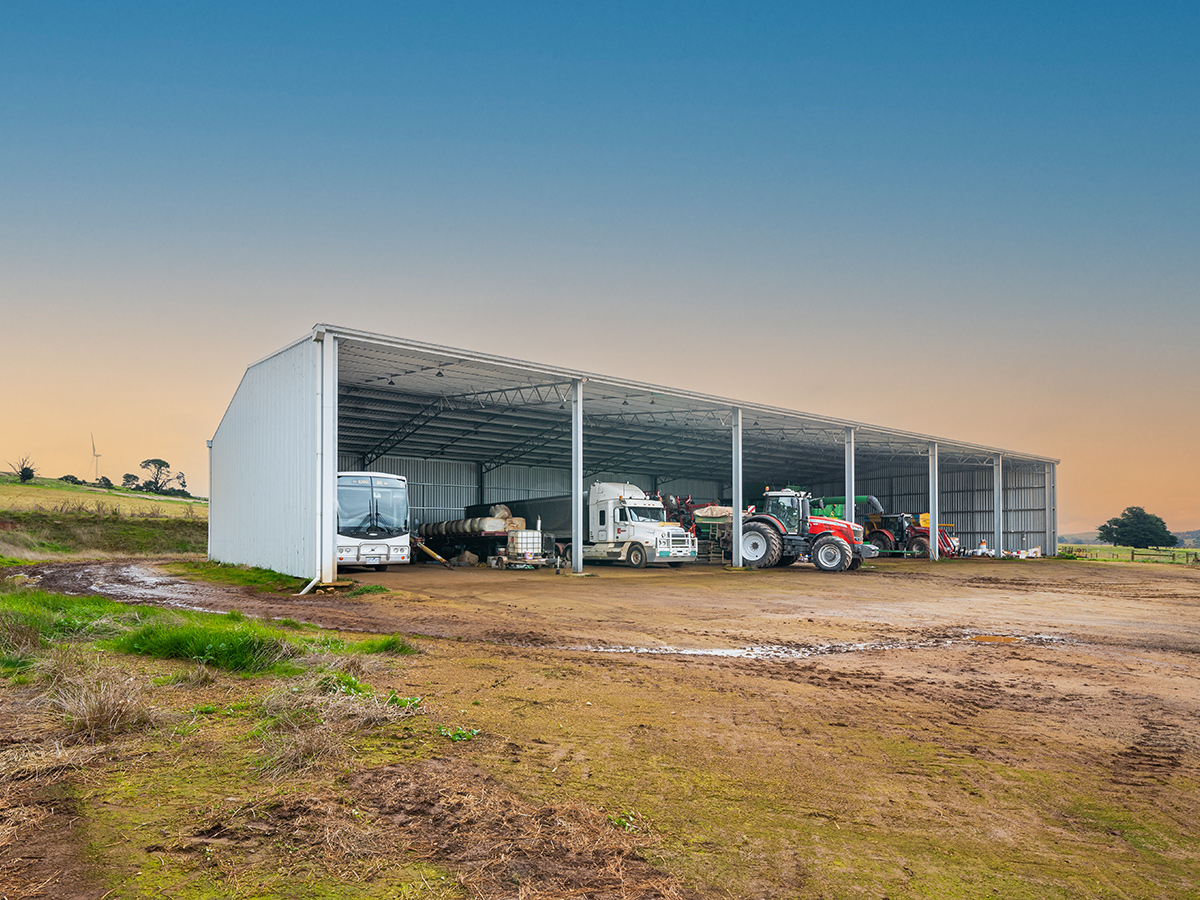 Charles Edmondston machinery shed