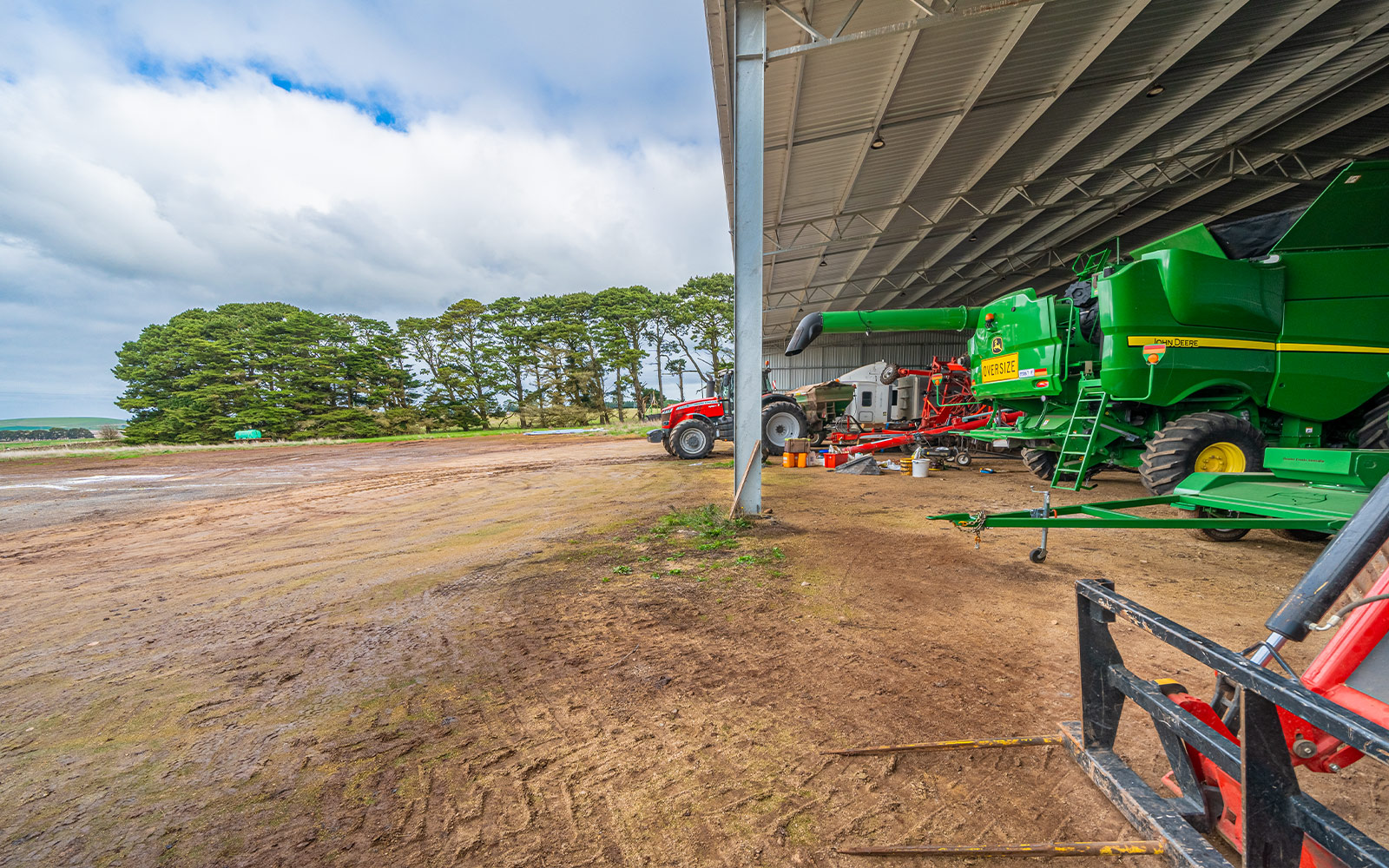 Charles Edmondston machinery shed