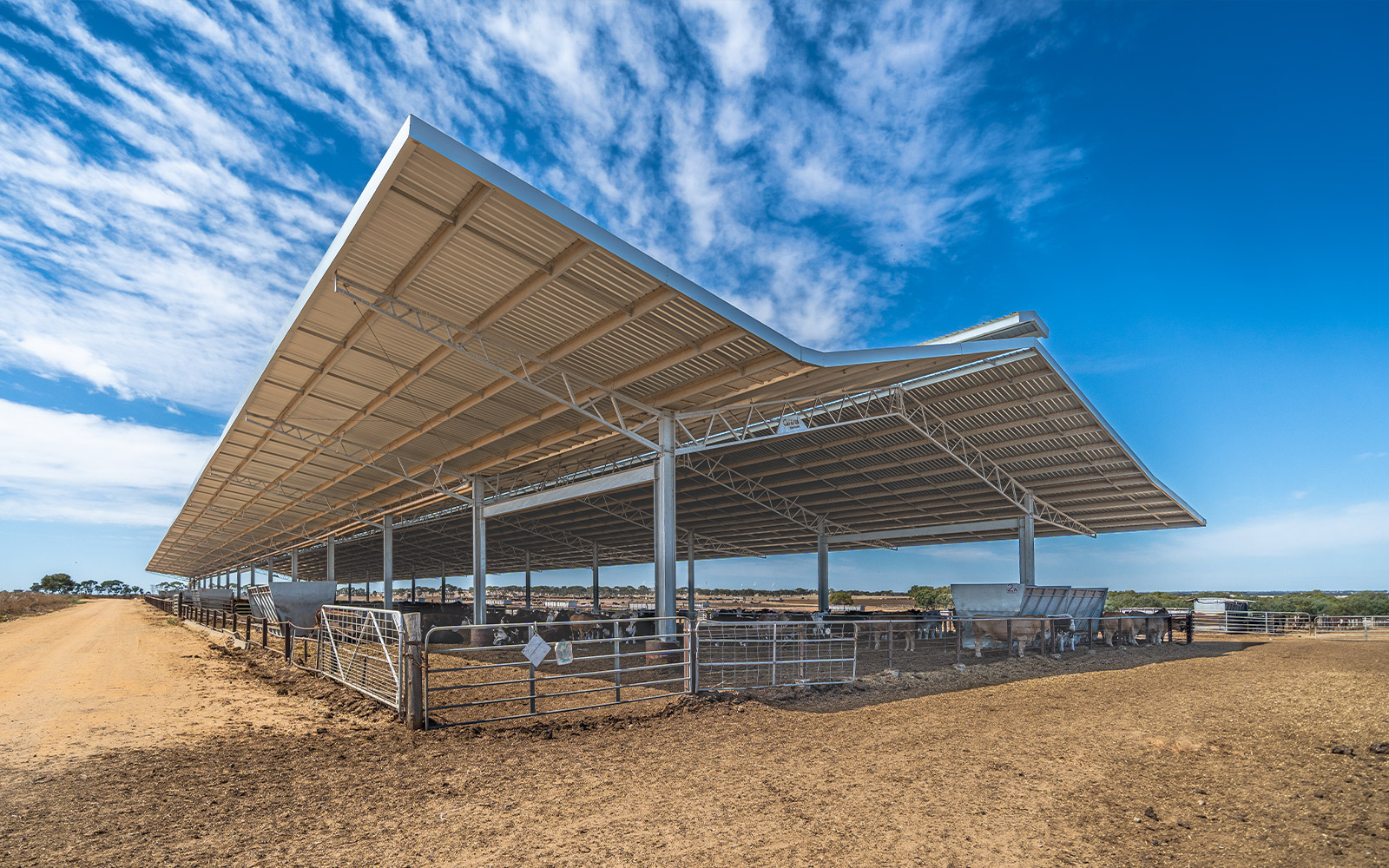 Darren Rethus feedlot farm shed