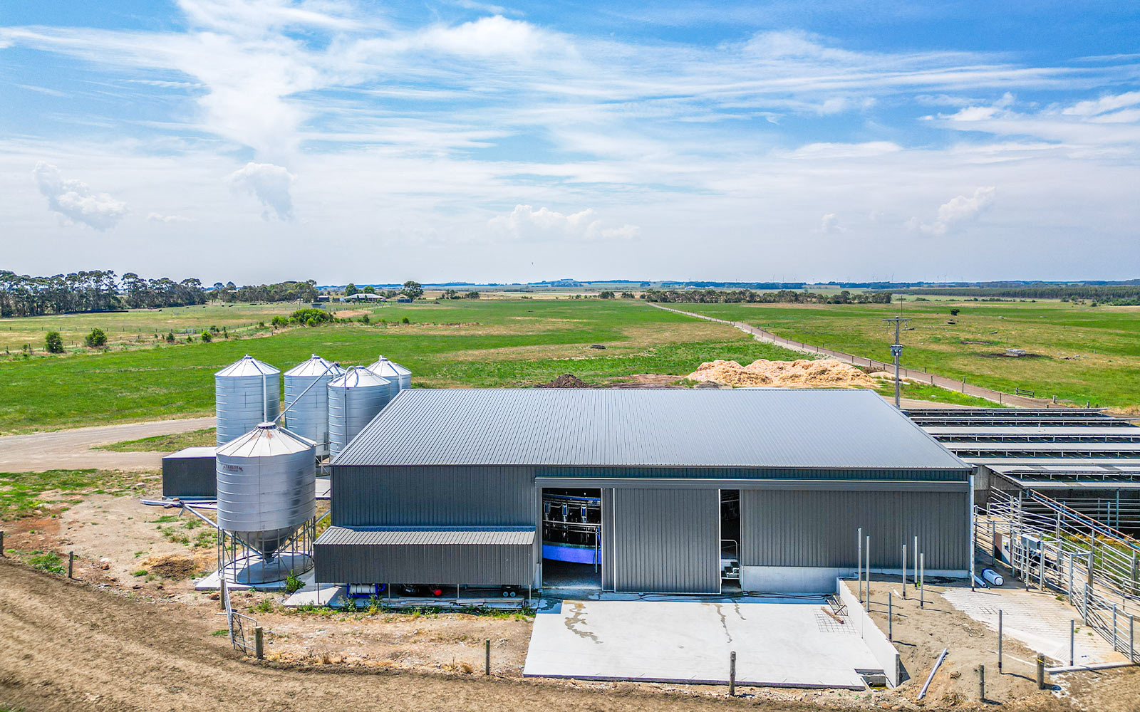 Dominic Conheady rotary dairy building