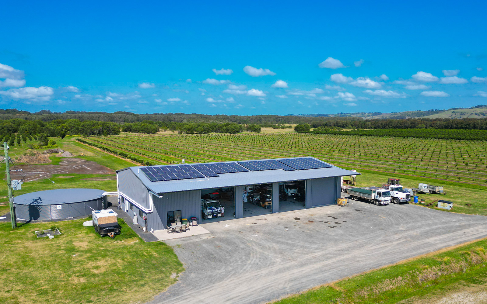 Tony Flick machinery shed