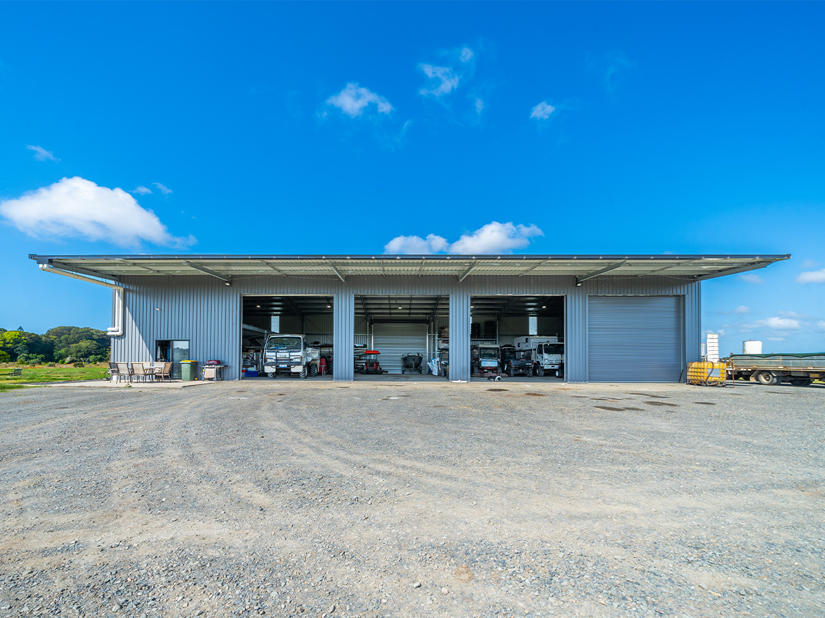 Tony Flick machinery shed