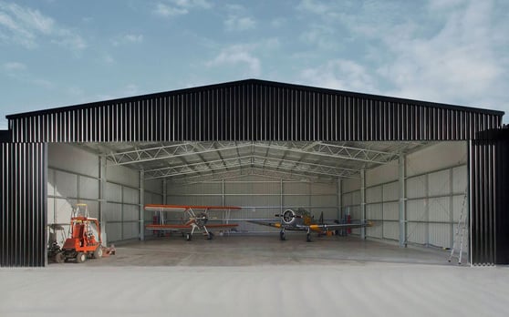 Aircraft hangar tile