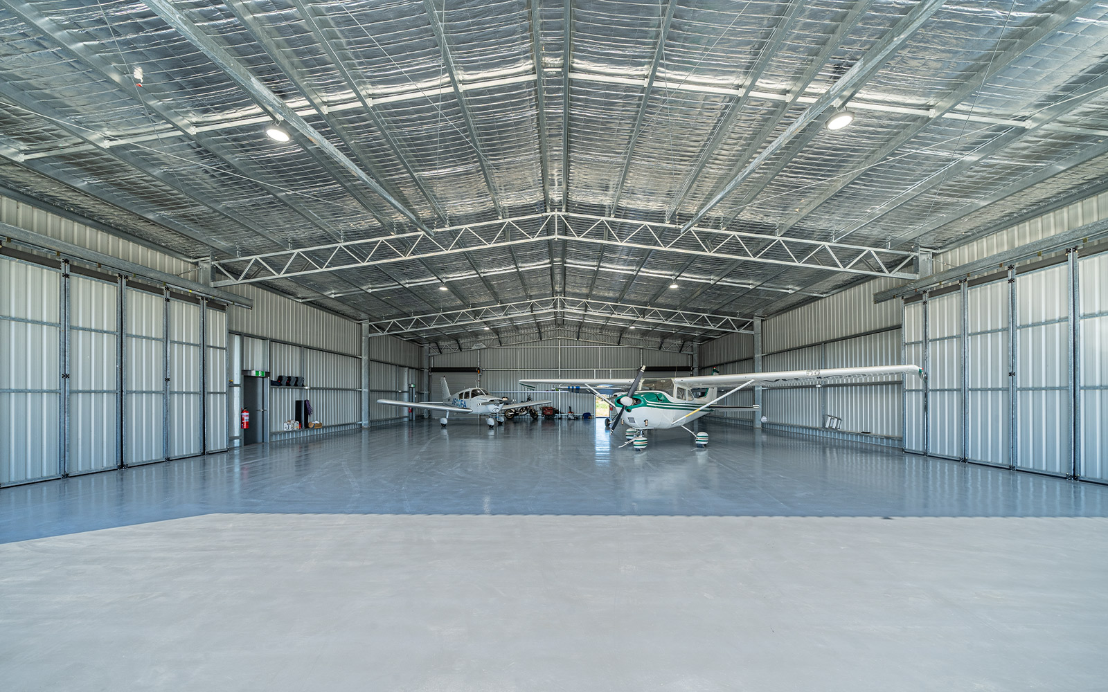 Leongatha Airfield aircraft hangar