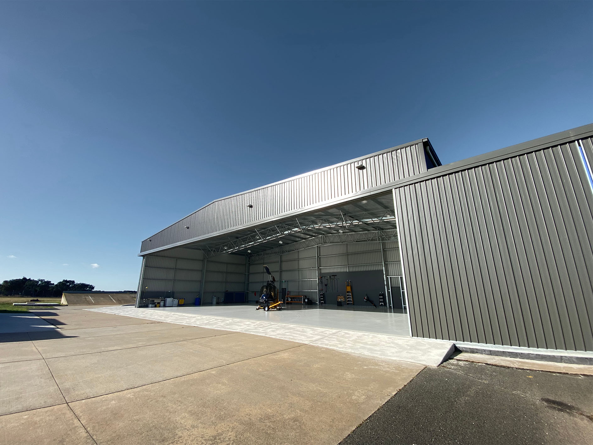 Helicopter hangar