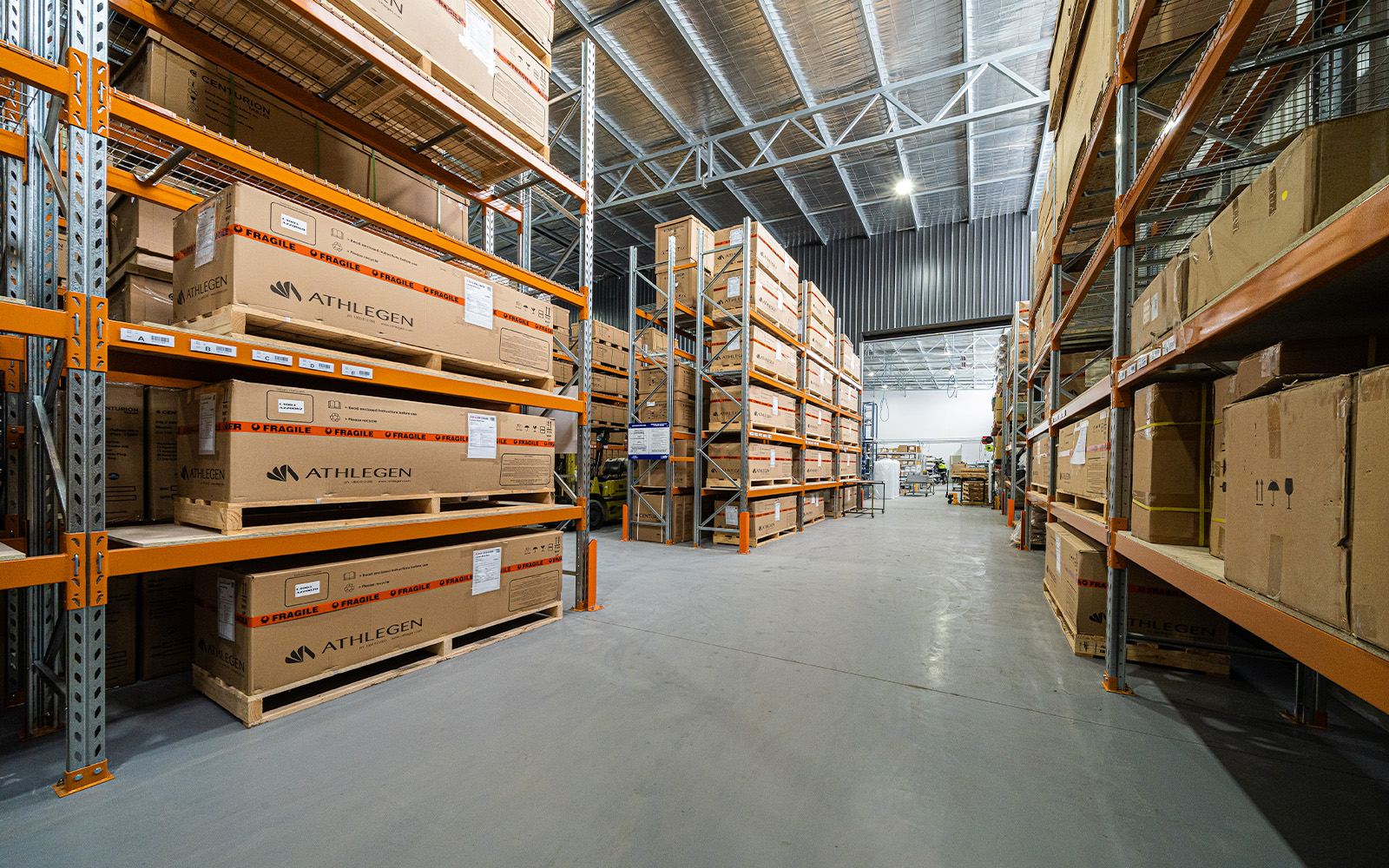Athlegen Treatment Tables combined office and warehouse shed