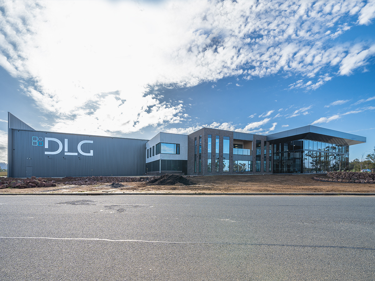 DLG Aluminum and Glazing combined office and manufacturing building