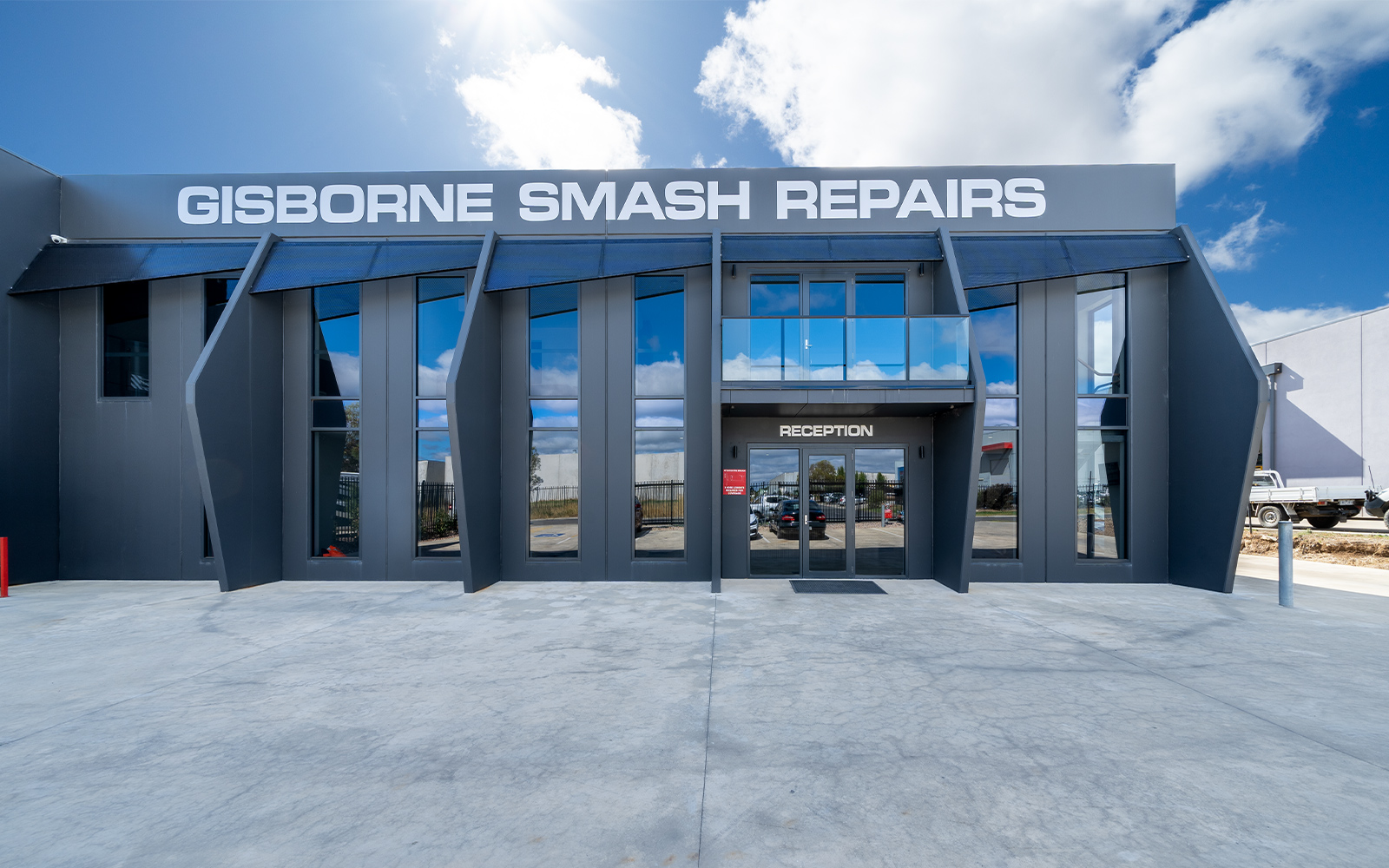 Gisborne Smash Repairs combined showroom and workshop