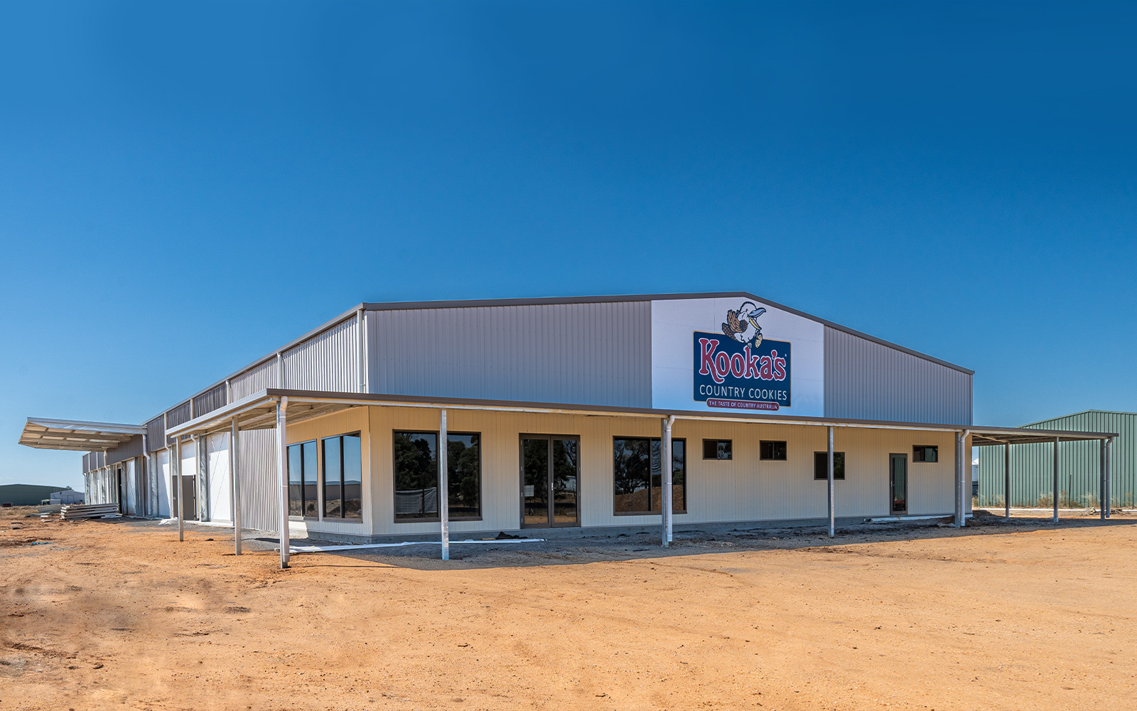 Kookas Country Cookies combined office and manufacturing building