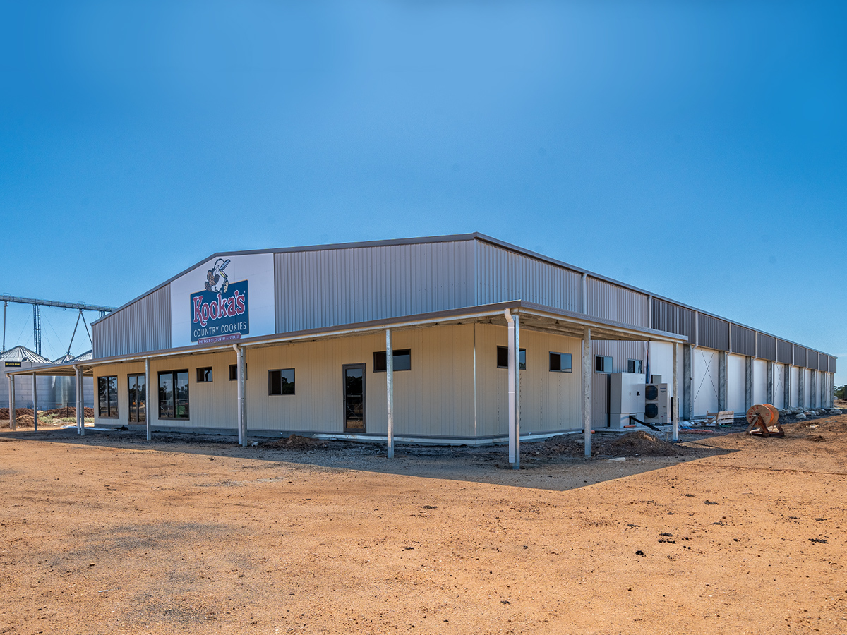 Kookas Country Cookies combined office and manufacturing building