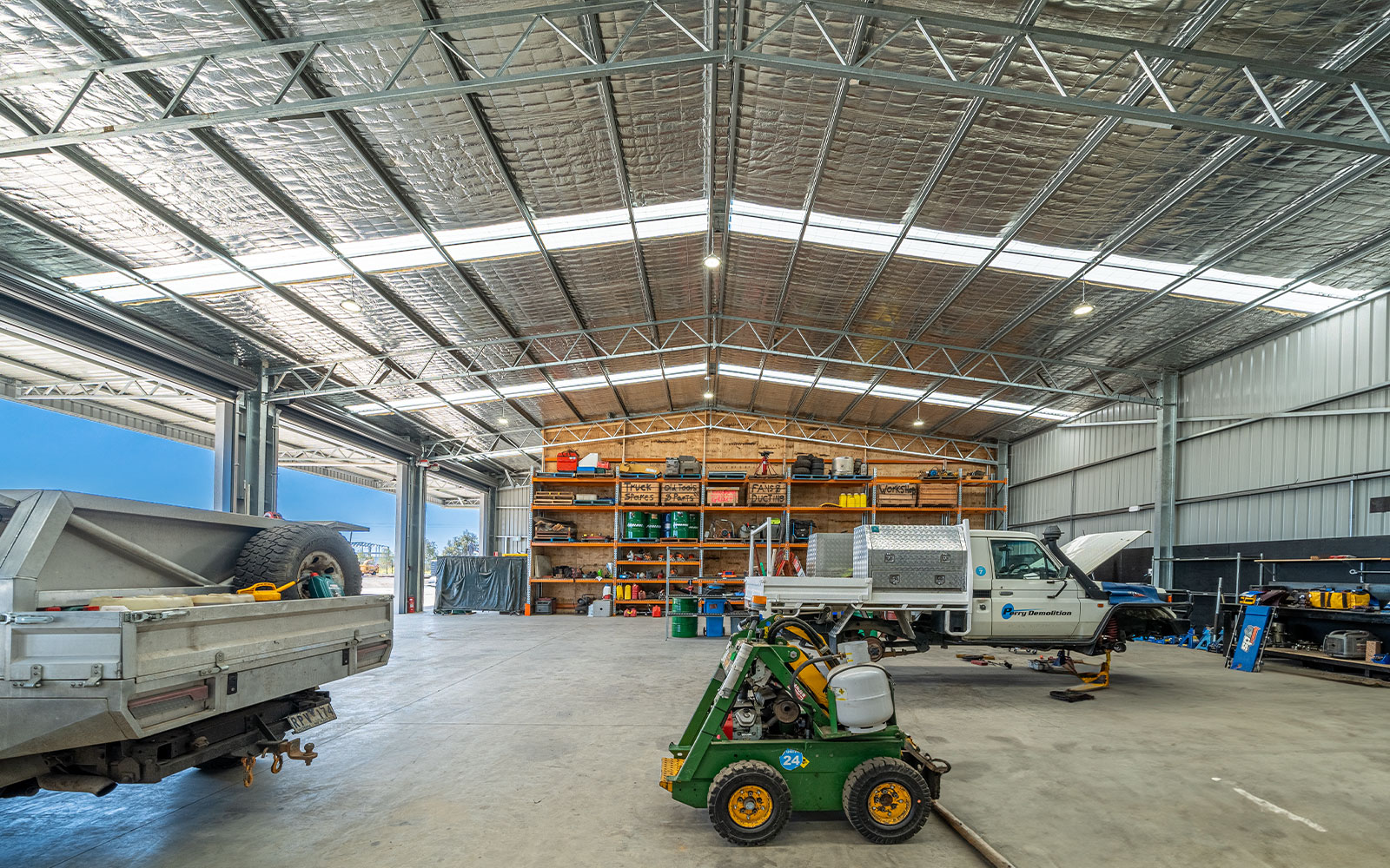 Perry Demolition commercial building shed