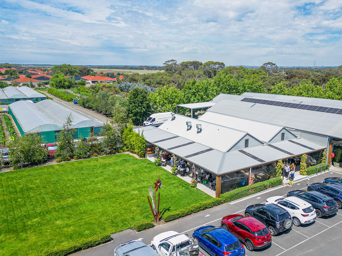 Geelong Flower Farm architectural portal framed shed  