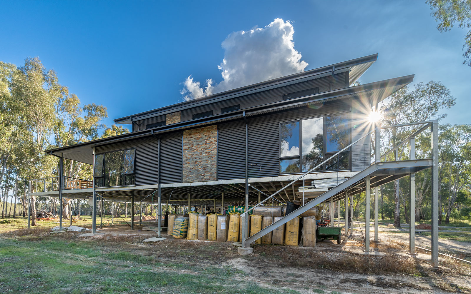 John Teunon custom framed house