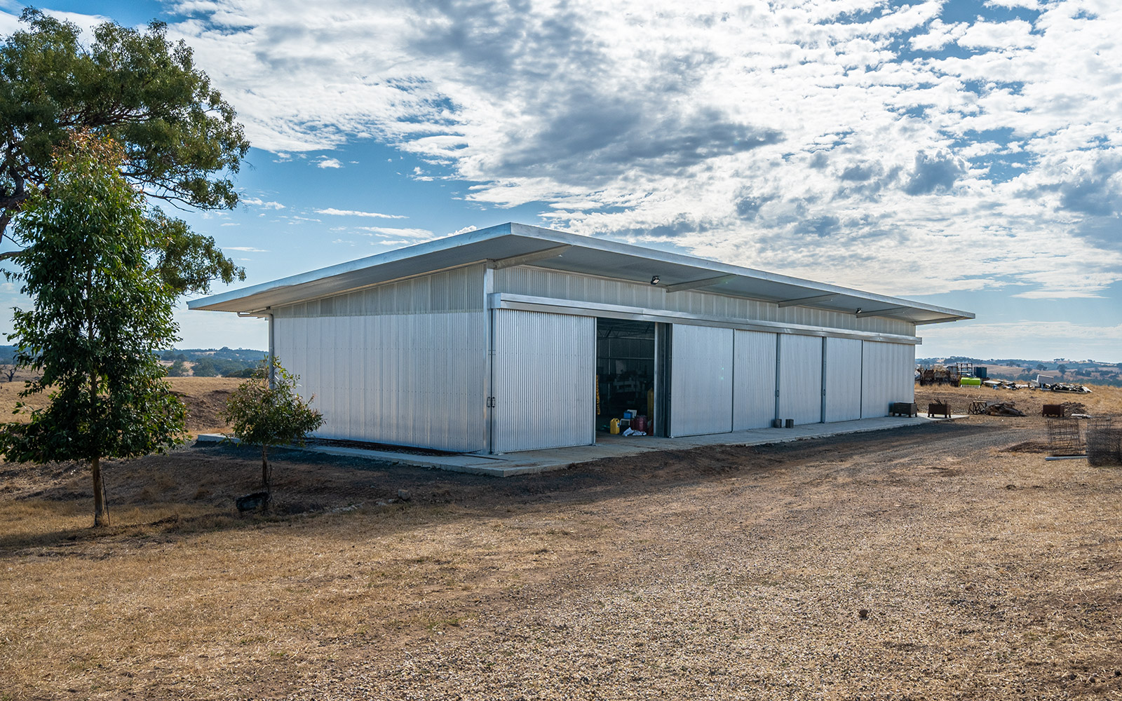 Michael Munro architectural portal framed shed