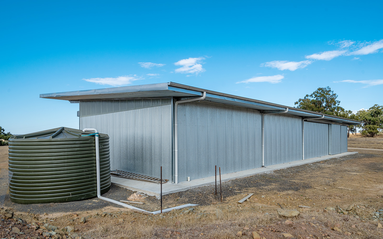 Michael Munro architectural portal framed shed