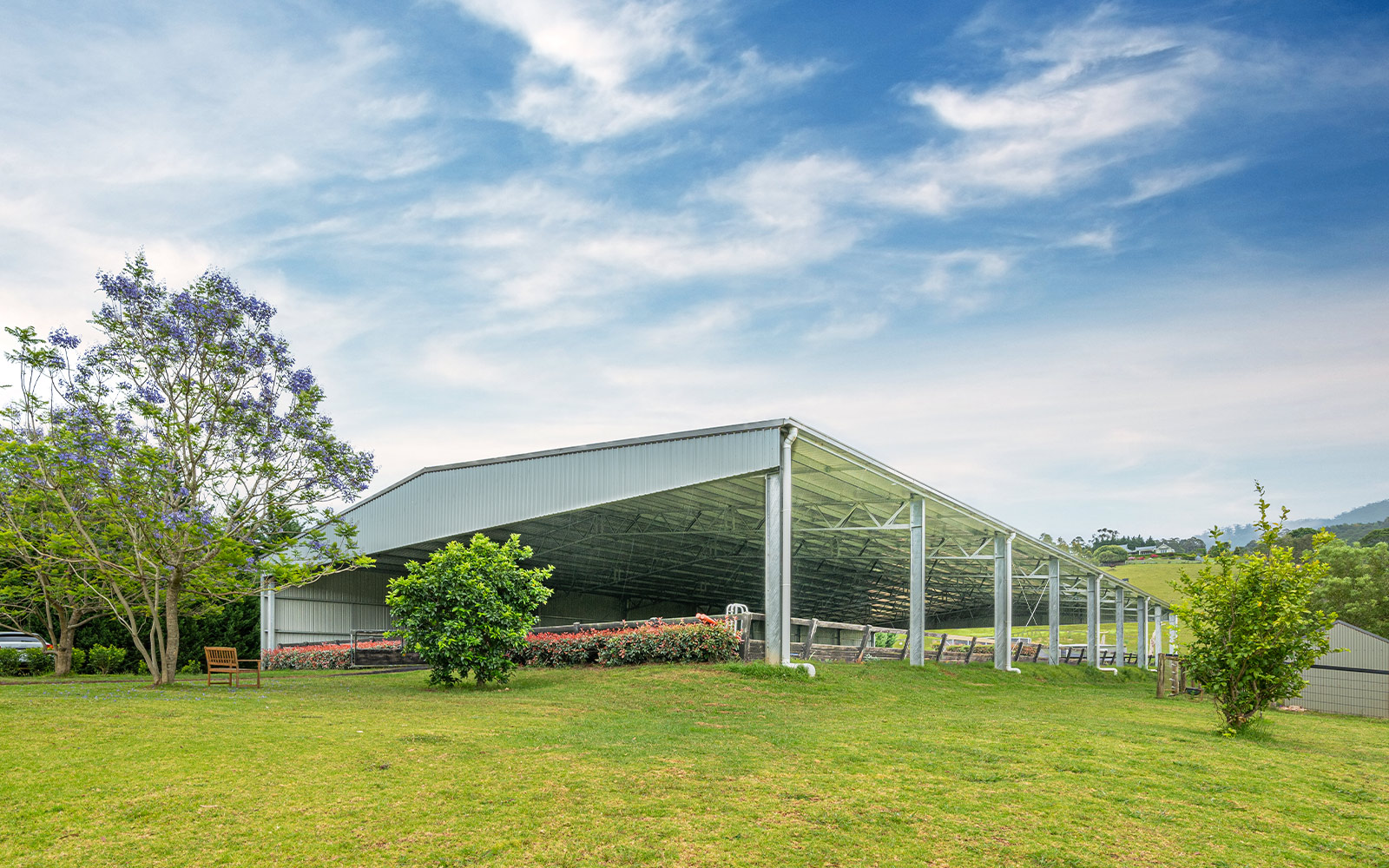 Indoor dressage arena