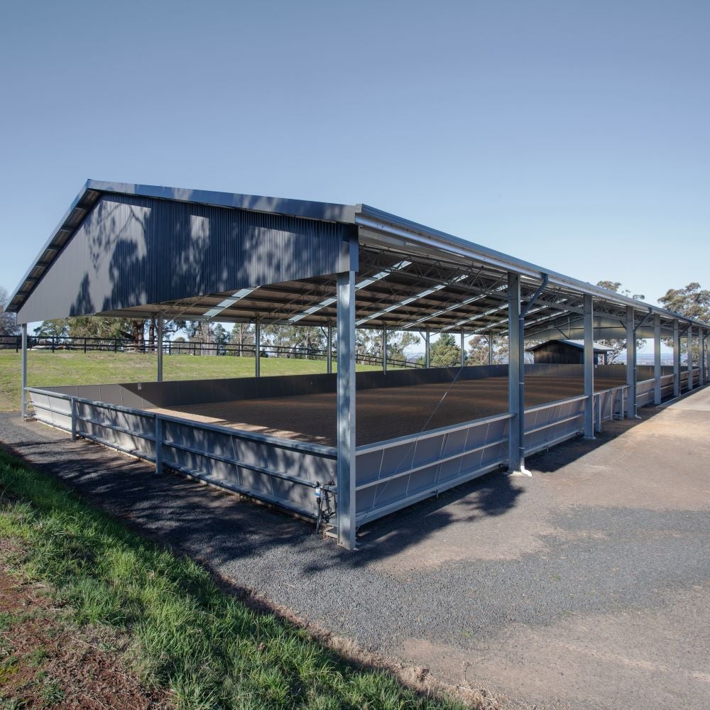 Indoor dressage arena