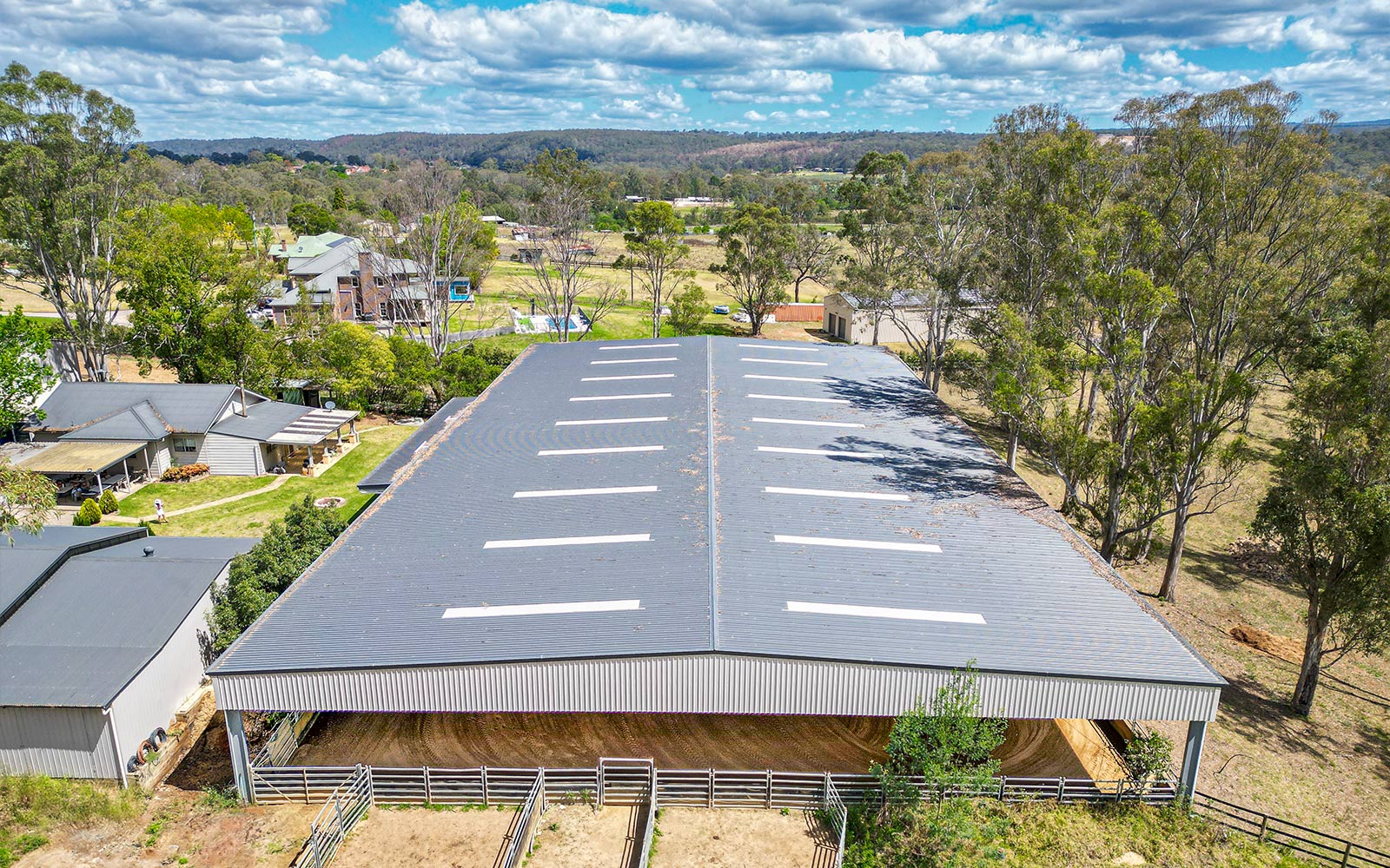 Jeff Ralph covered horse riding arena 