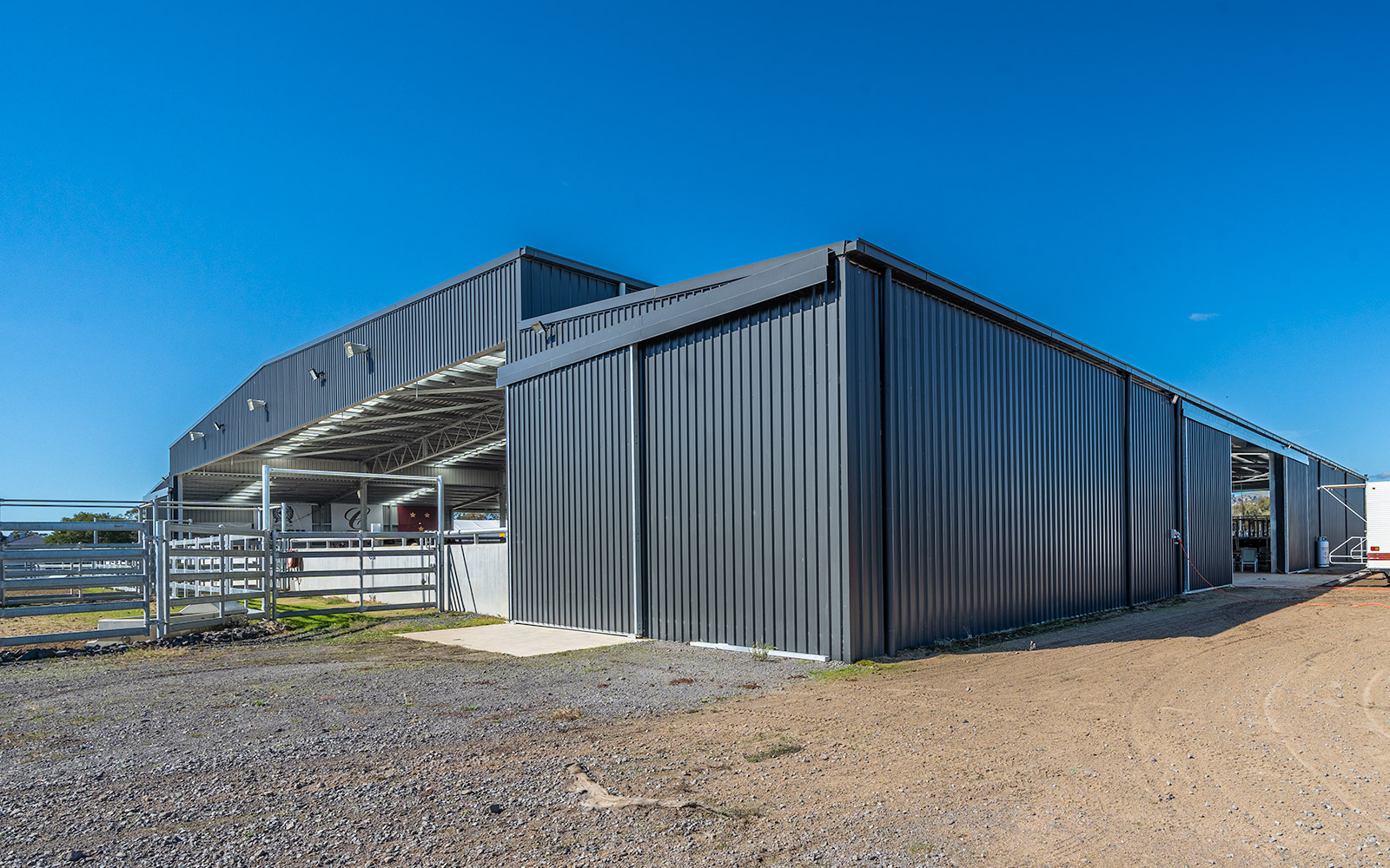 Leanne and Martin Moran equine shed 