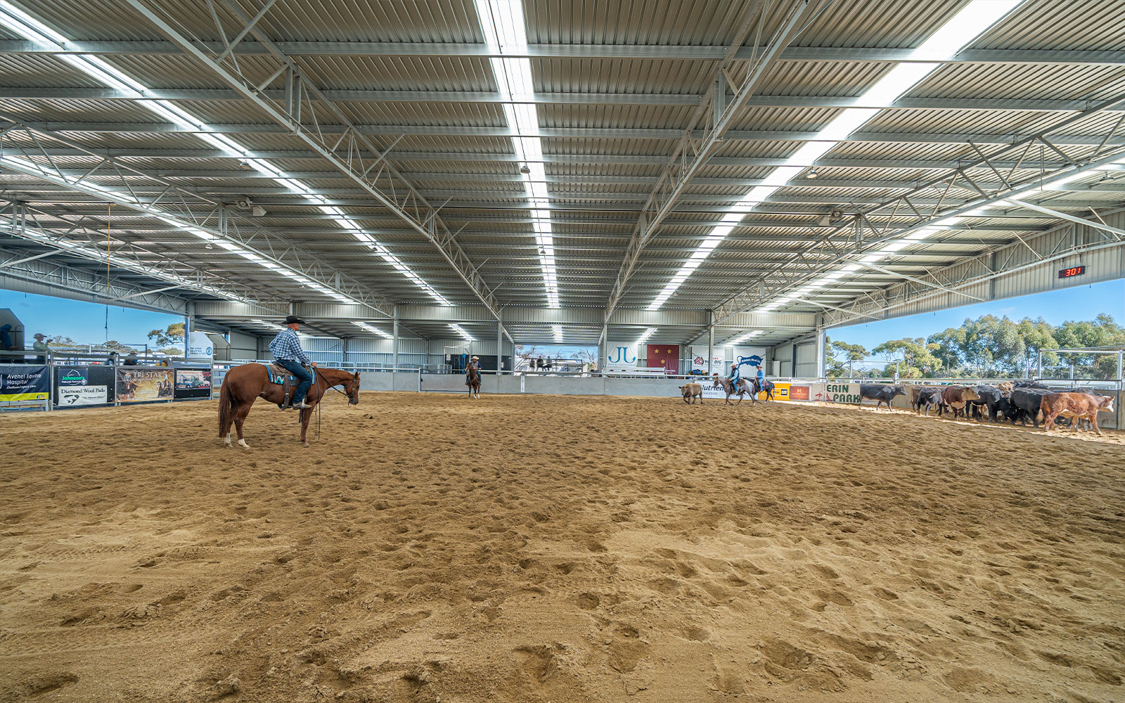 Leanne and Martin Moran western riding horse arena