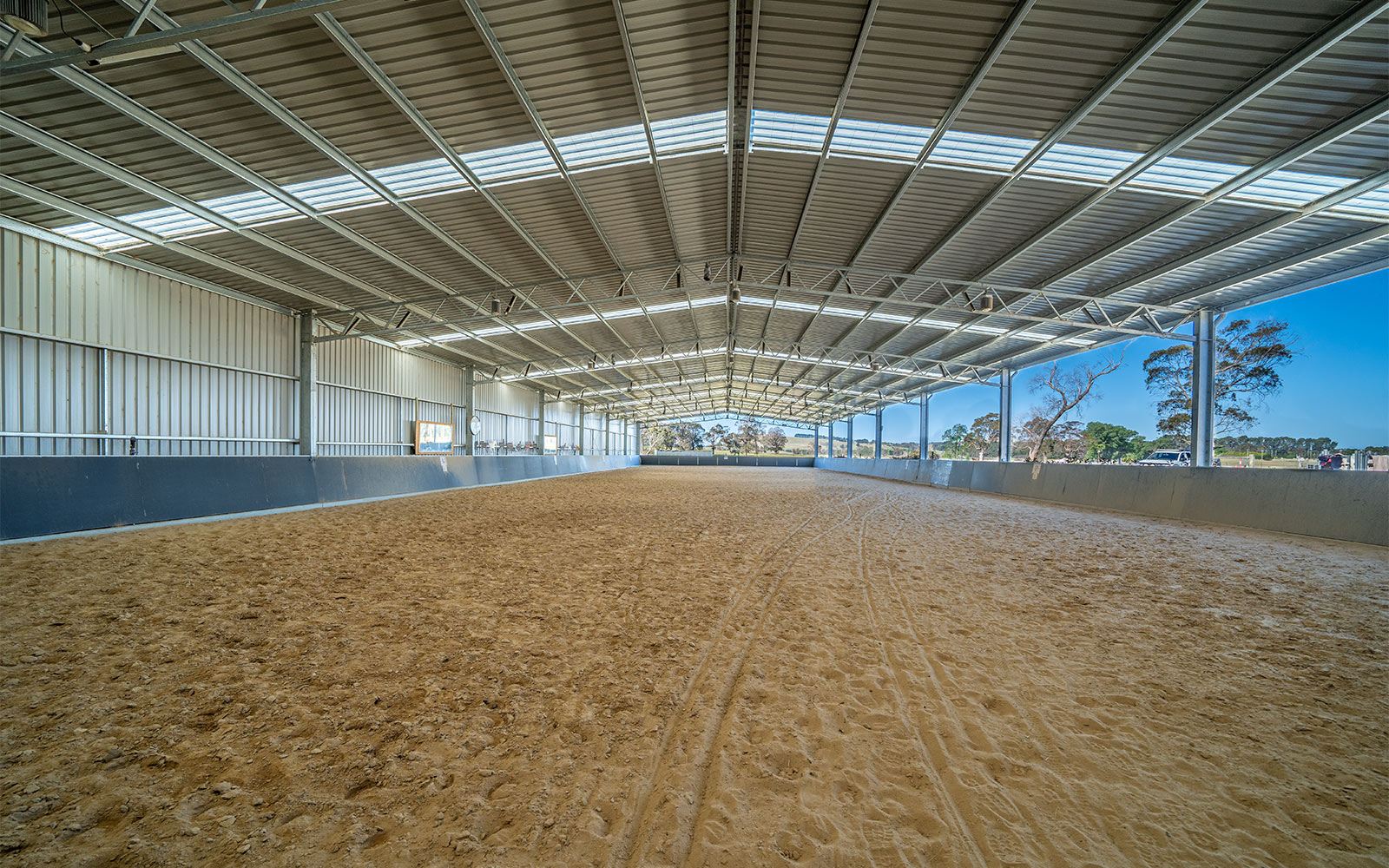 Indoor dressage arena