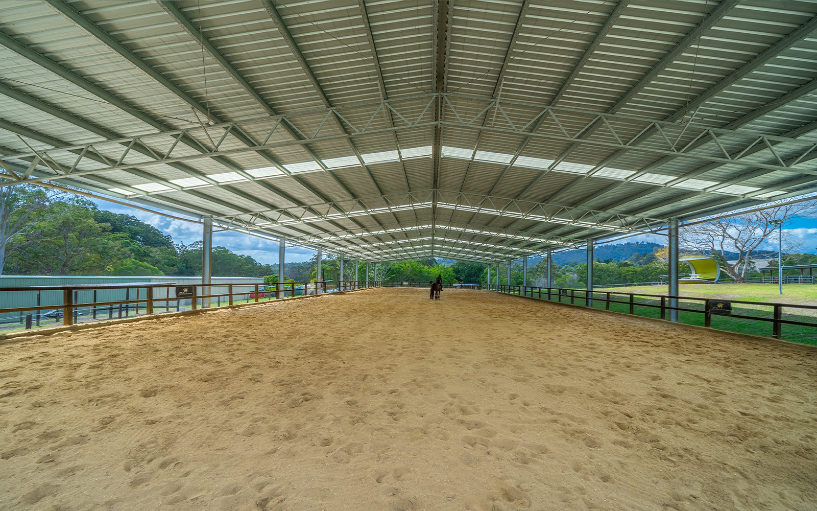 Nicole Tough indoor dressage arena