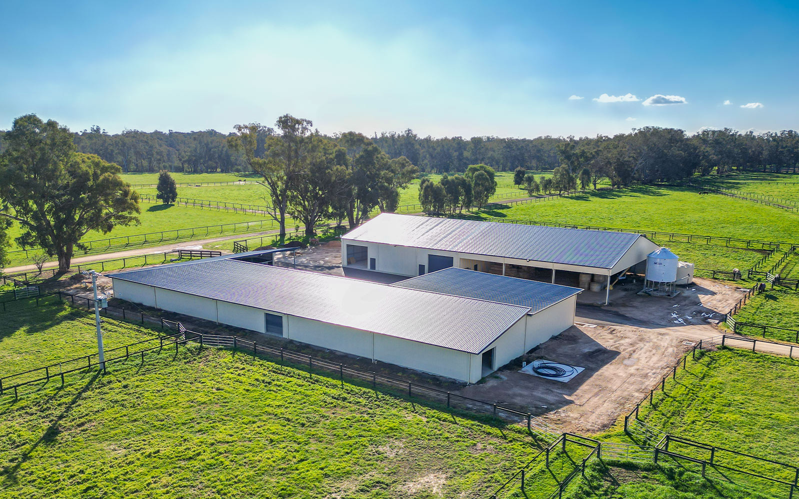 Peter Carrick stable complex and machinery shed