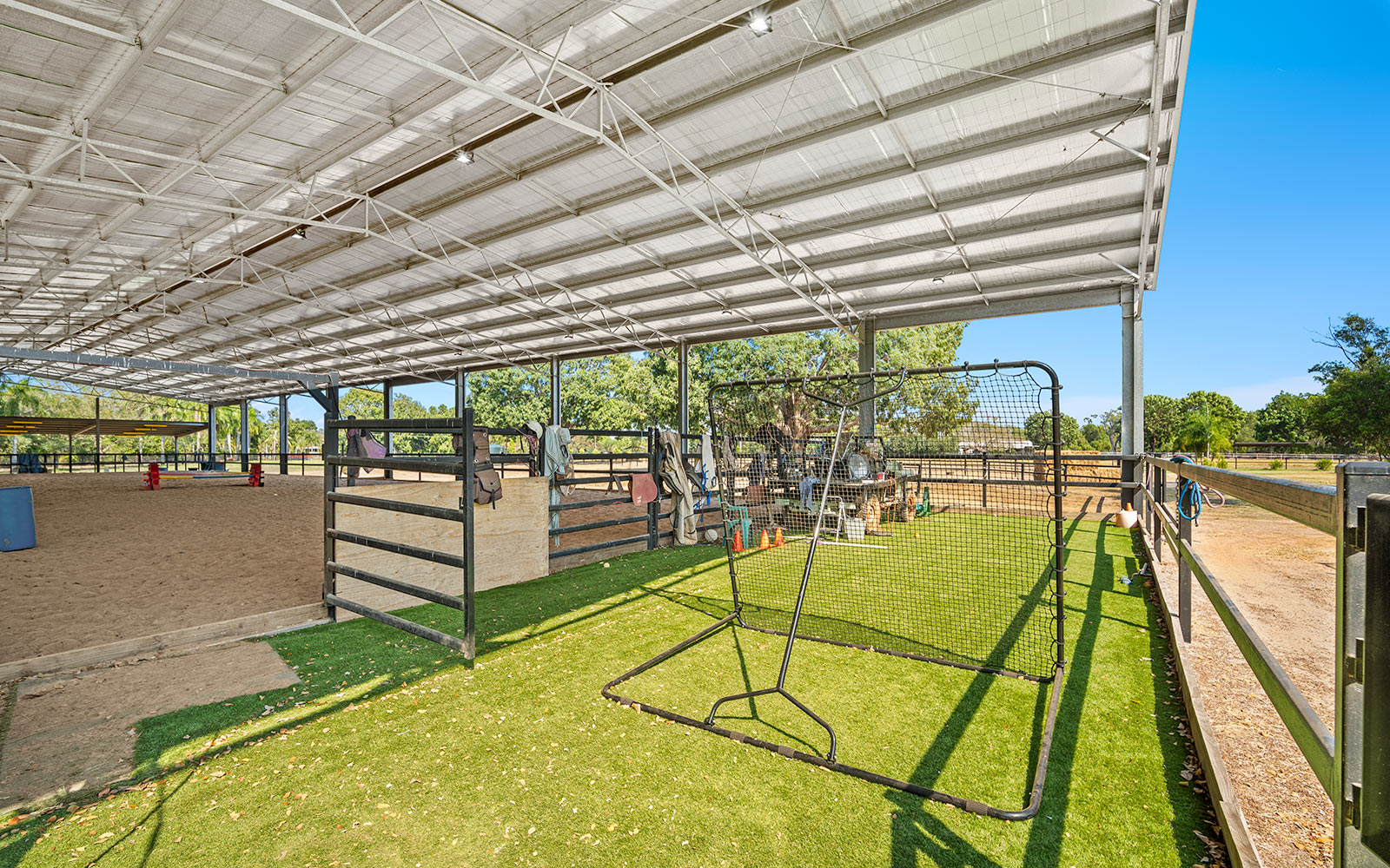 Indoor dressage arena