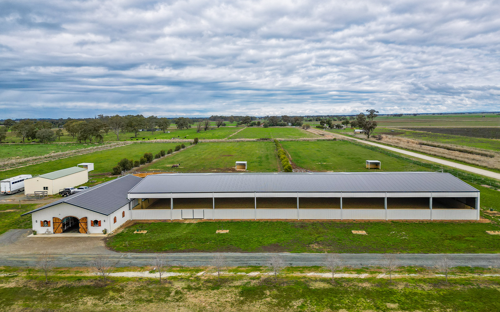 Skansen Park Stud combined horse arena and stable complex