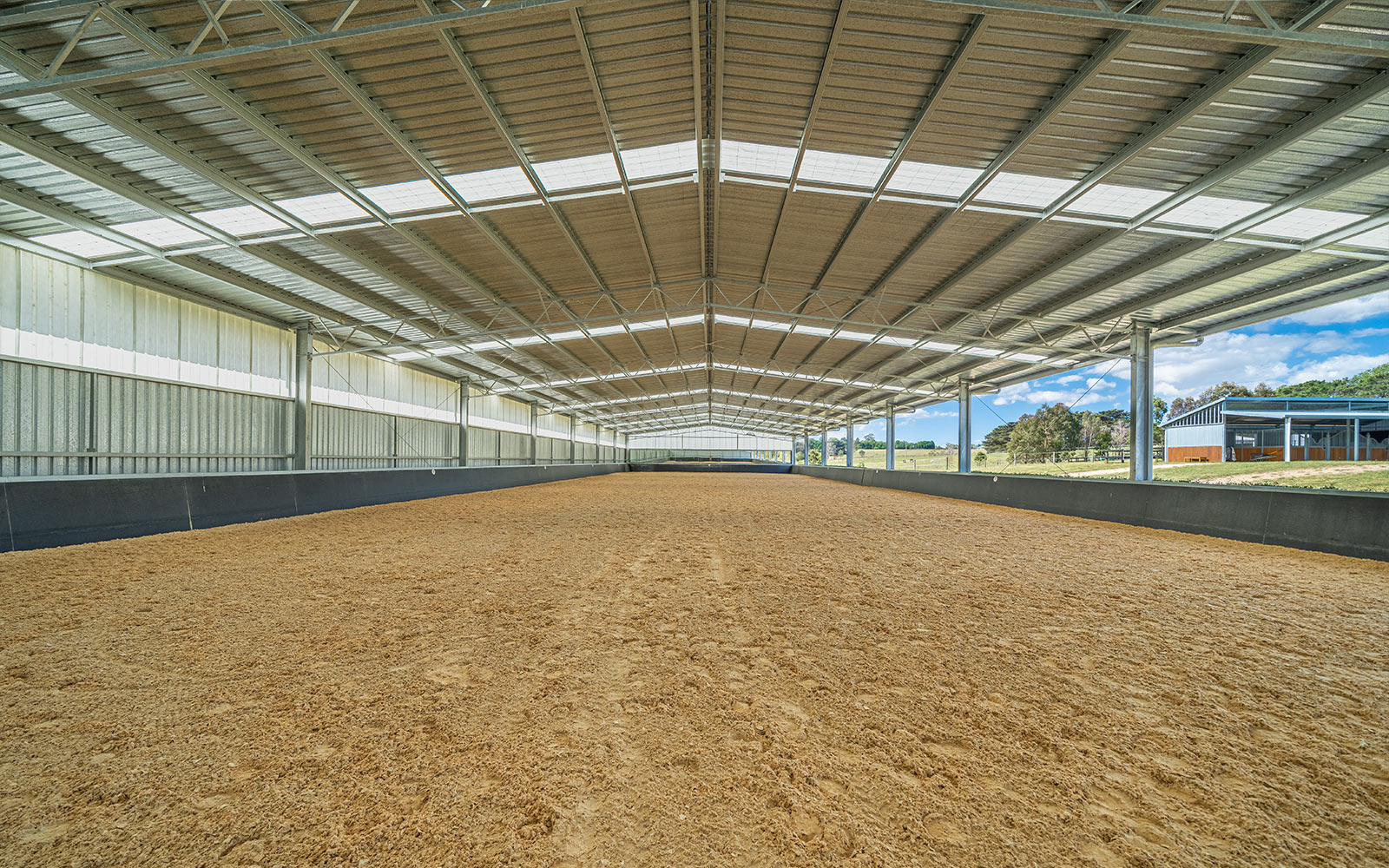 Tig Lungerhausen indoor dressage arena