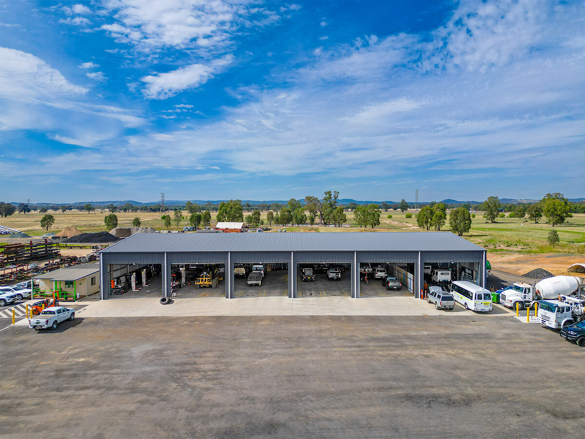 Complete Road Seal large industrial storage building